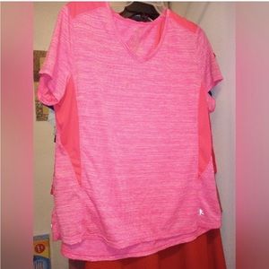 HOT PINK ACTIVEWEAR TOP XXL DANSKIN Dance Gym Exercise